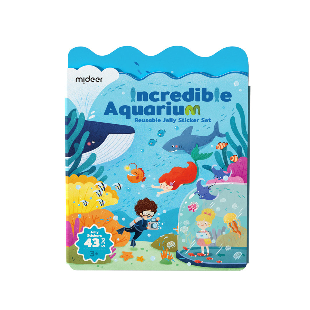 Reusable Jelly Sticker Incredible Aquarium Mideerart reusable-jelly-sticker-incredible-aquarium-mideerart