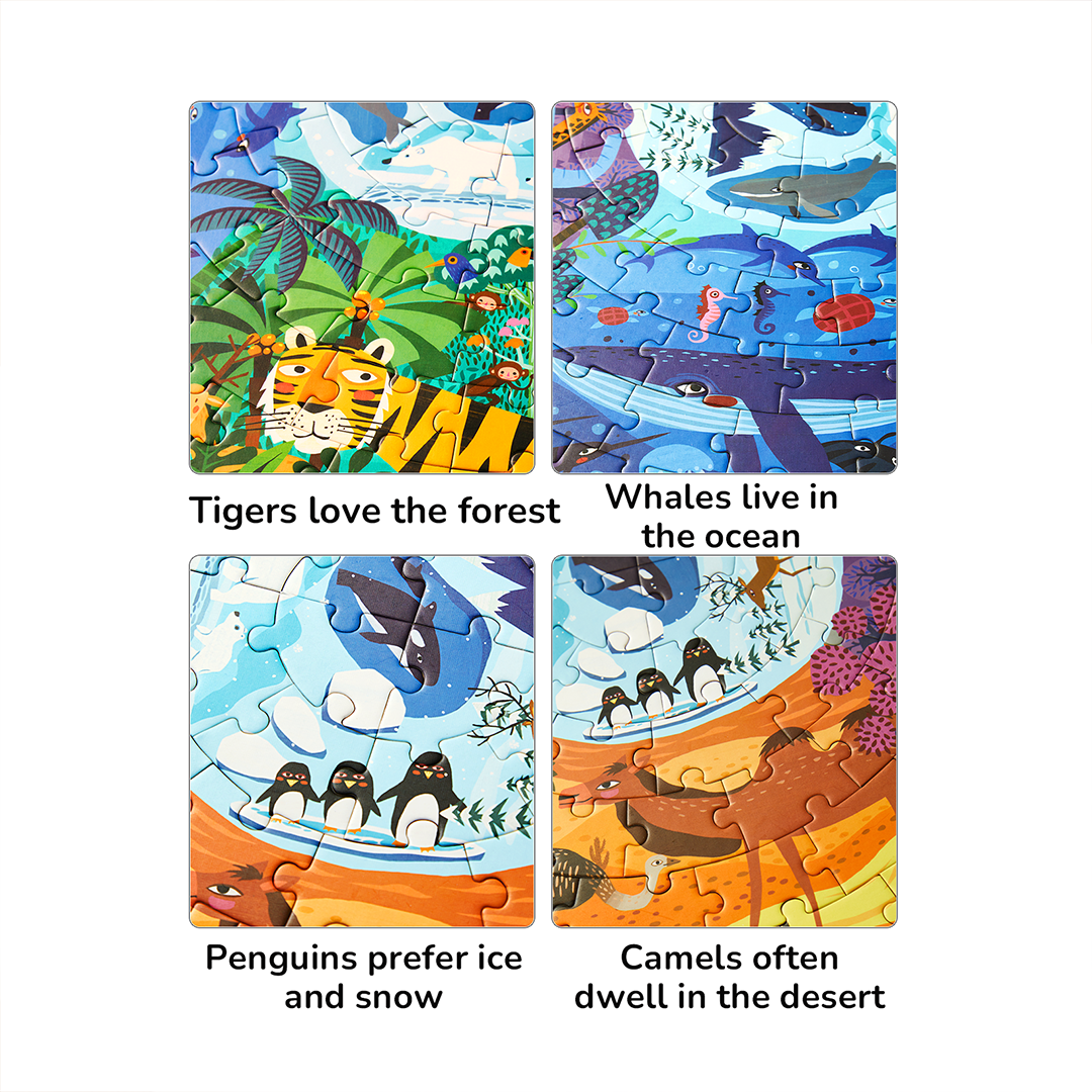 Panoramic Puzzle - Animals around the World 150PCS