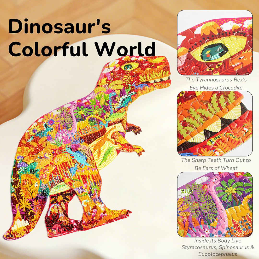 Shaped Artist Puzzle - Dinosaur World 280PCS
