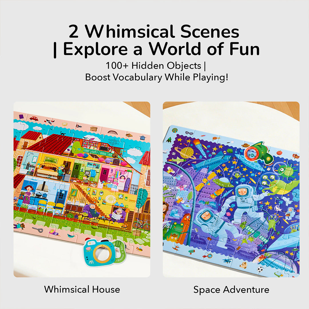 Build & Seek Puzzle - Space Treasure Hunt 42PCS