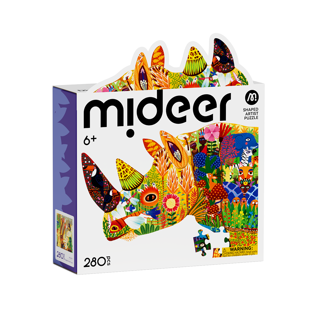 Shaped Artist Puzzle - Dreamy Rhino 280PCS – mideerart