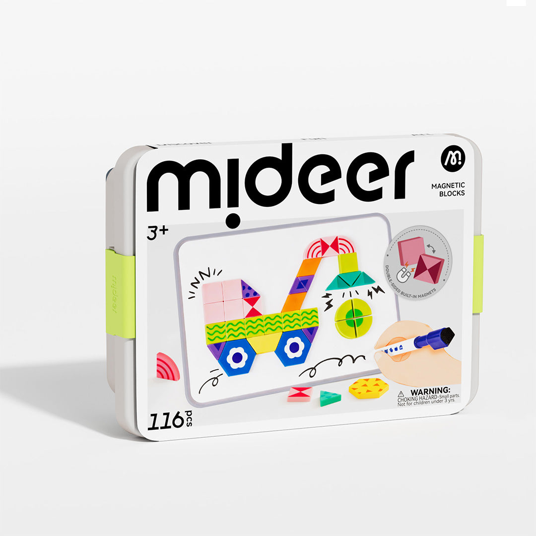 Magnetic Art Geometry Building Blocks-116pcs – mideerart