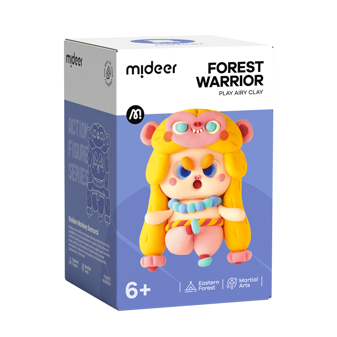 Forest Warrior Monkey Golden Samurai Martial Arts Clay Kit Mideerart forest-warrior-monkey-golden-samurai-martial-arts-clay-kit-mideerart