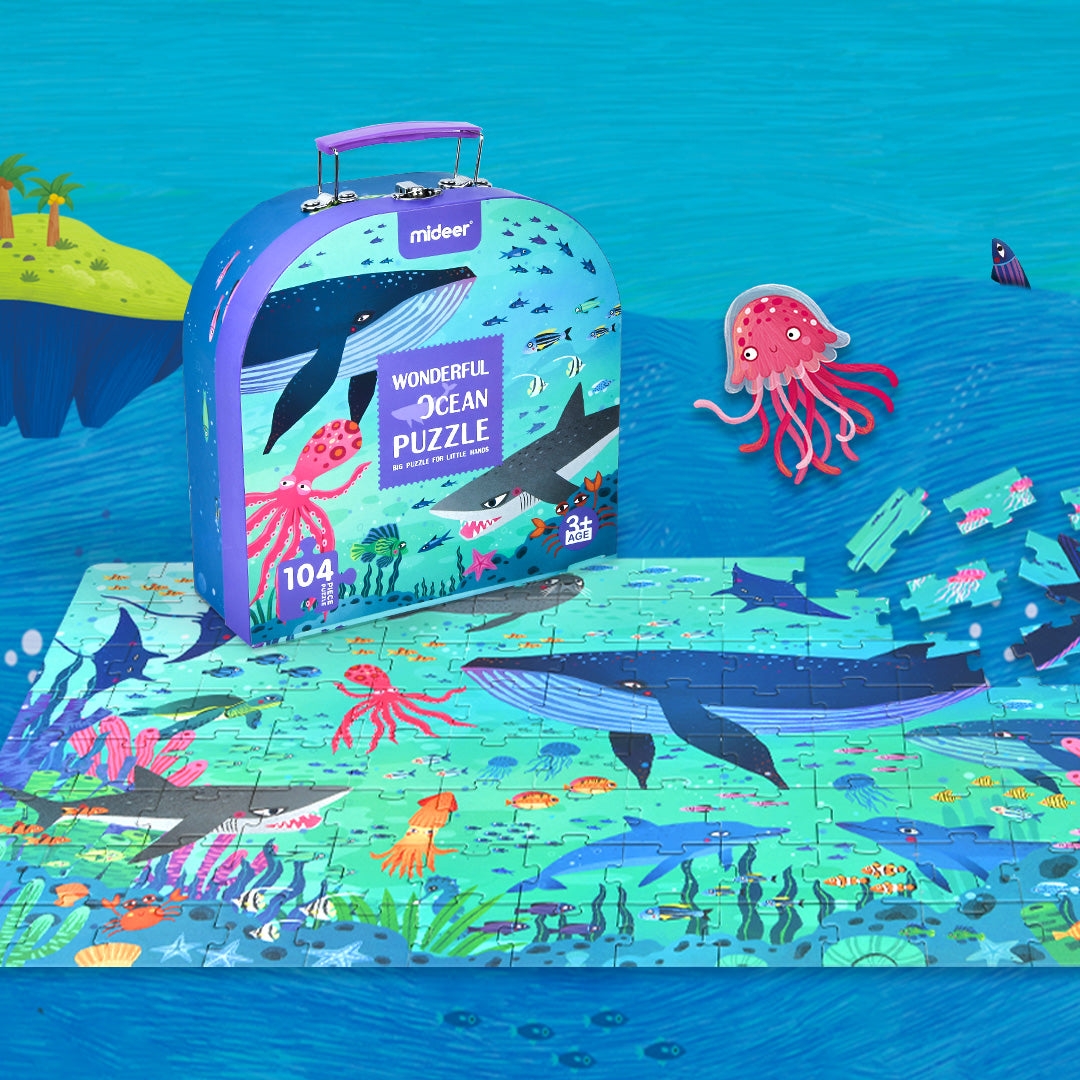 Portable Puzzle Box: Wonderful Ocean 104P