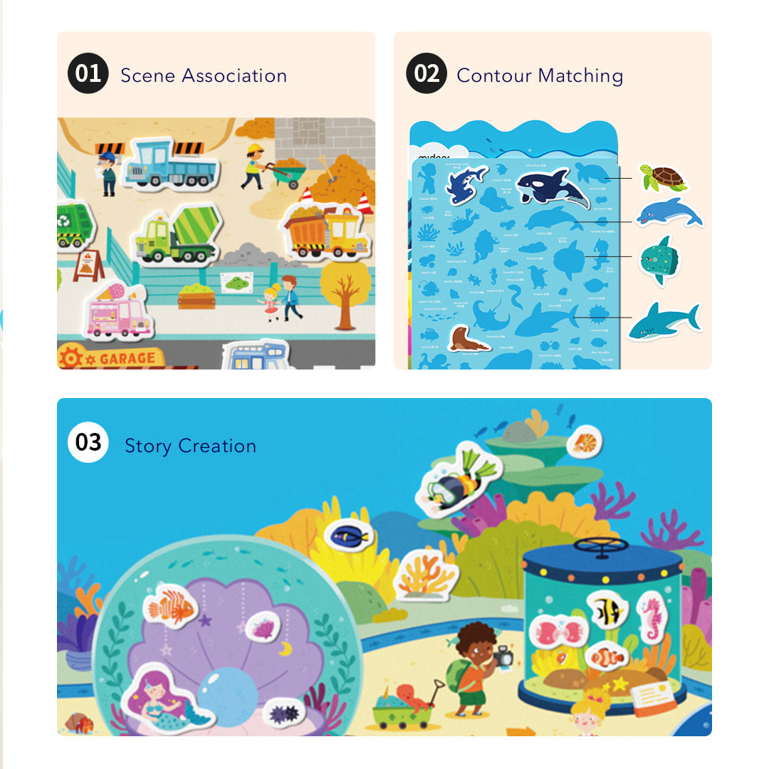 Reusable Jelly Sticker: The Bustling Traffic