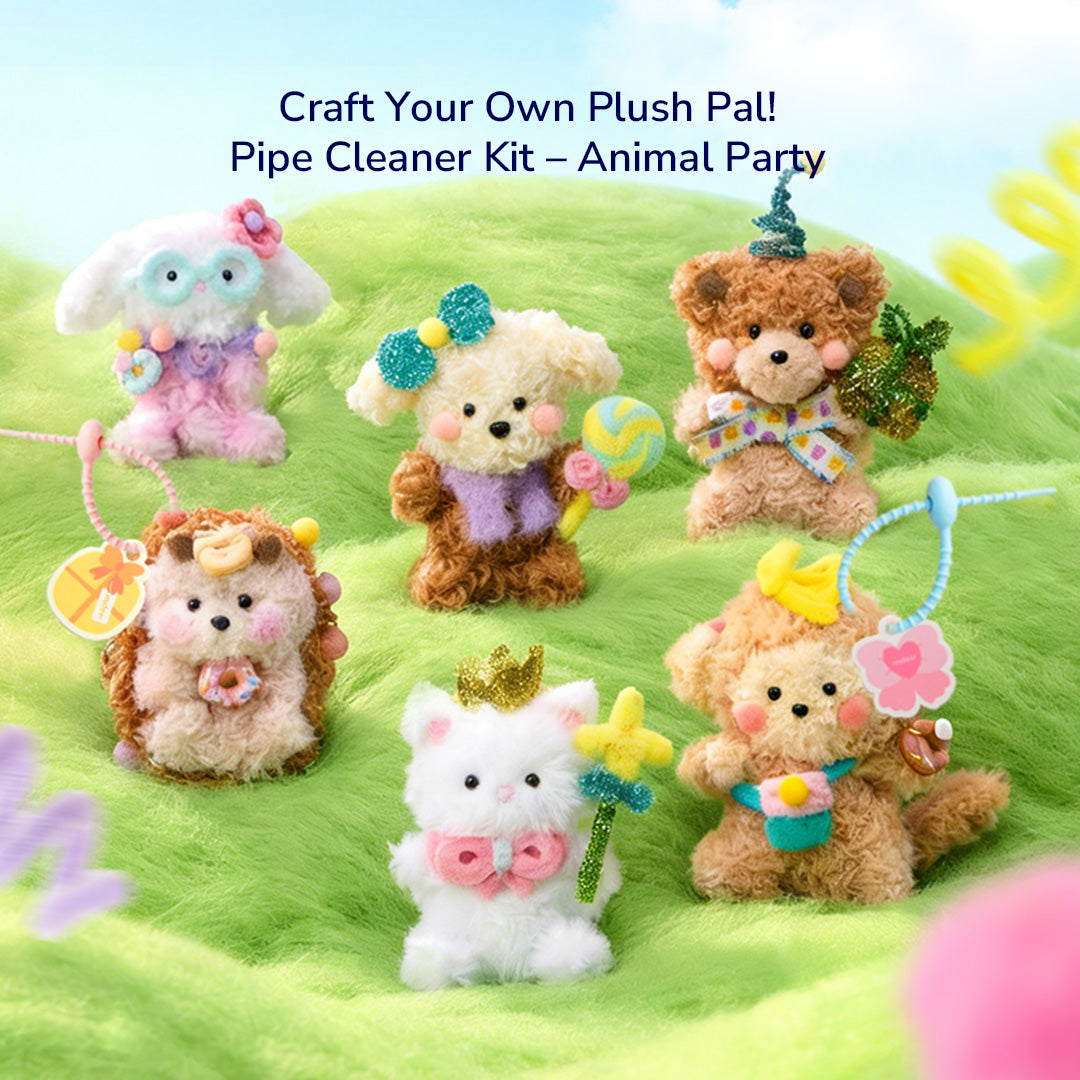 Chenille Stem Craft Kit-Animal Party