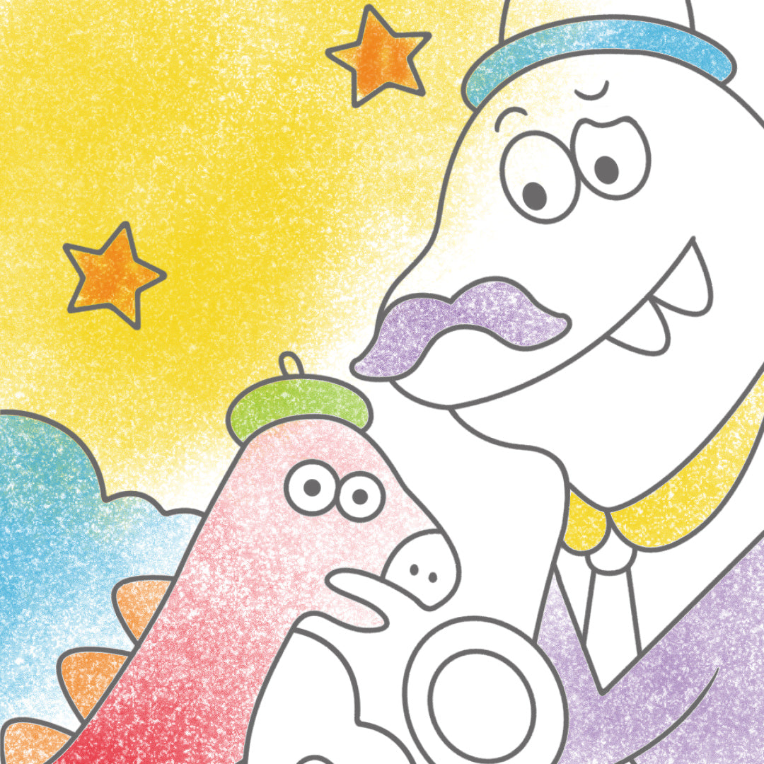 Watercolor Painting: Dinosaur Academy