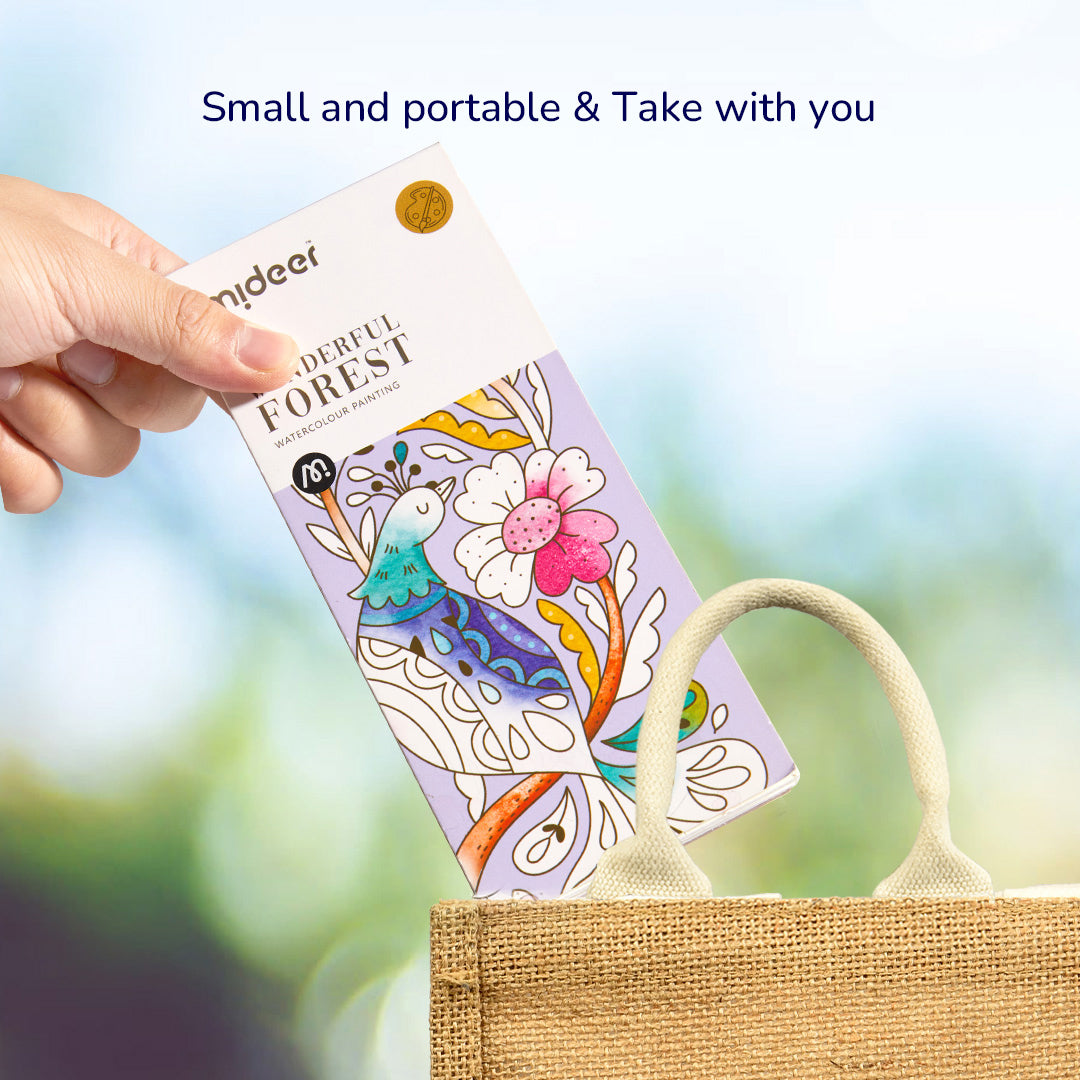 水彩画 素晴らしい森