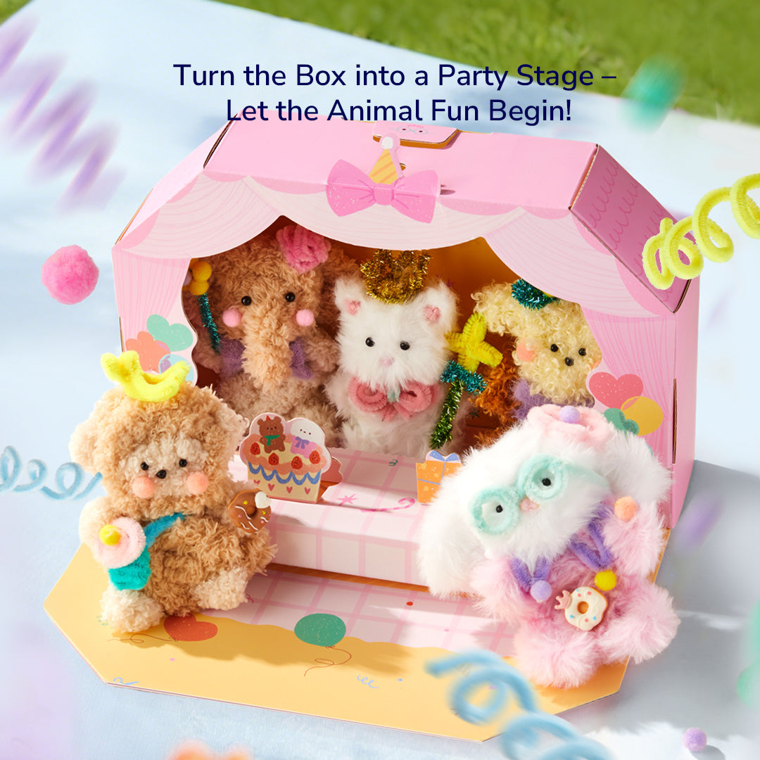 Chenille Stem Craft Kit-Animal Party