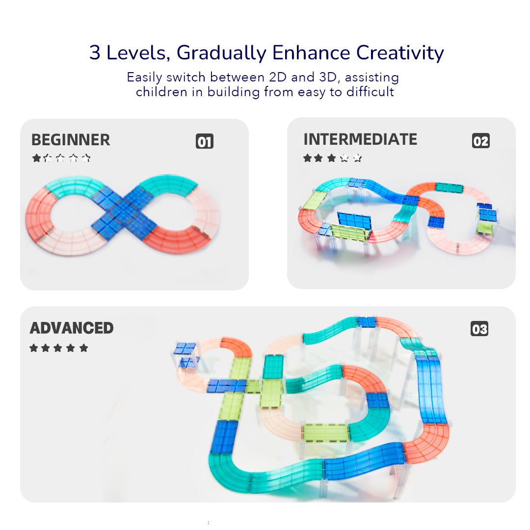 Piastrelle magnetiche scanalate per pista da corsa 115P