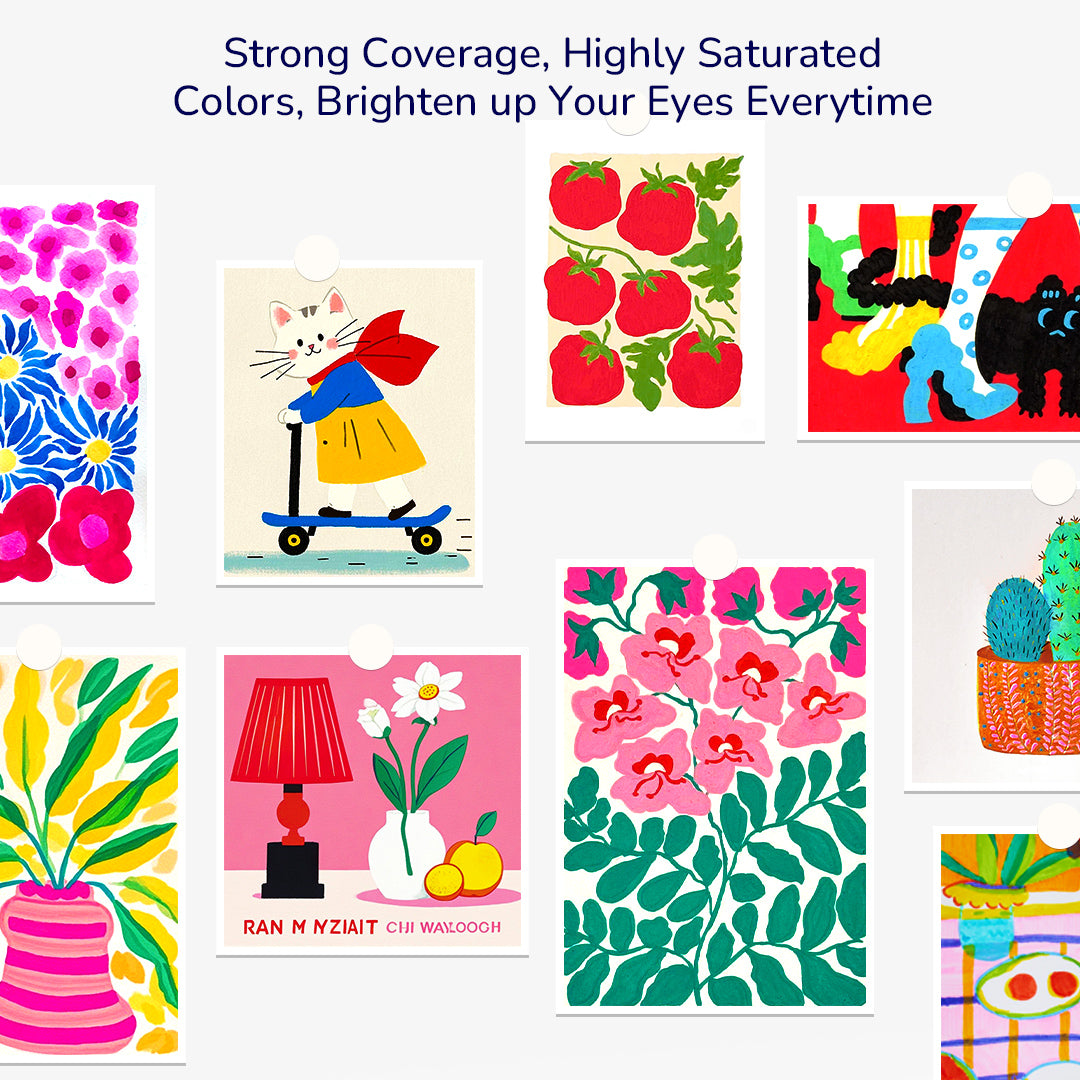 Straight Liquid Acrylic Markers 36 Colors