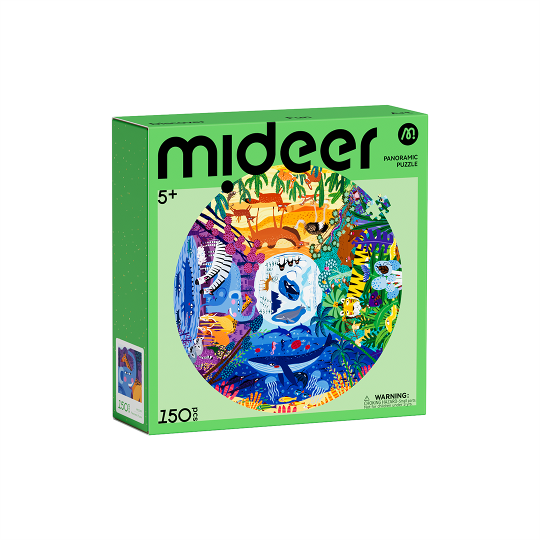 Panoramic Puzzle - Animals around the World 150PCS – mideerart