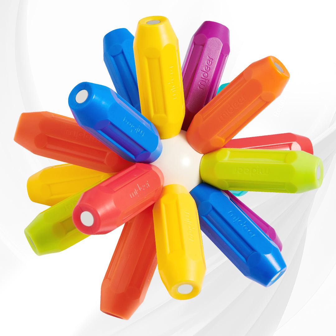Rainbow Magnetic Building Stick 100P