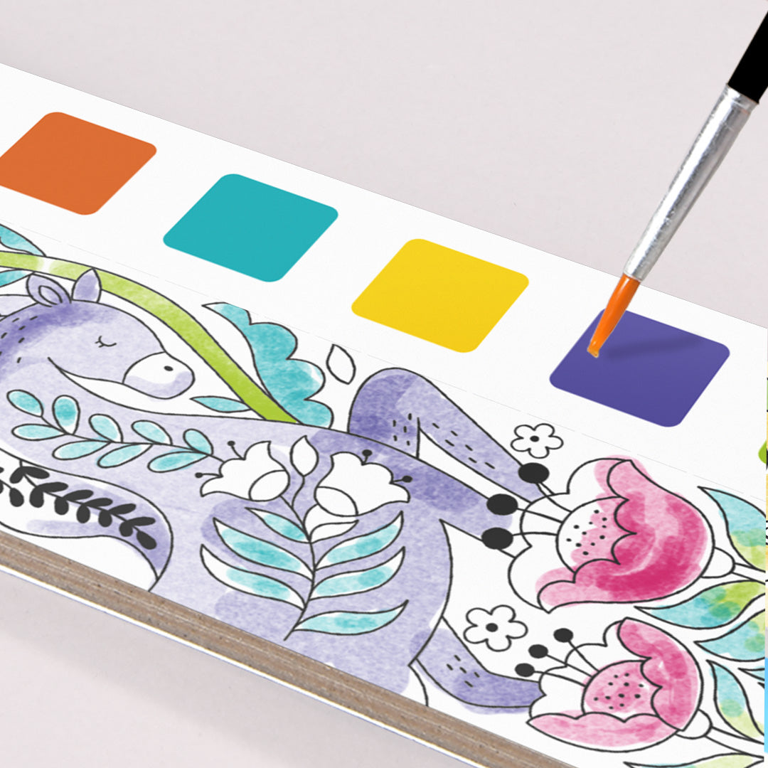 水彩画 素晴らしい森