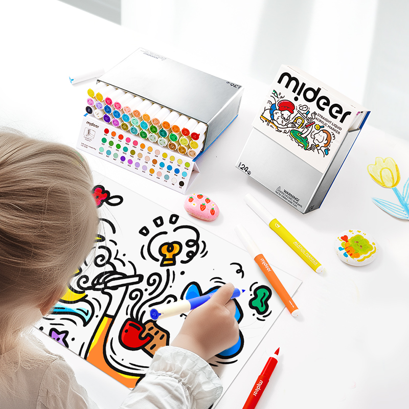 Straight Liquid Acrylic Markers 36 Colors