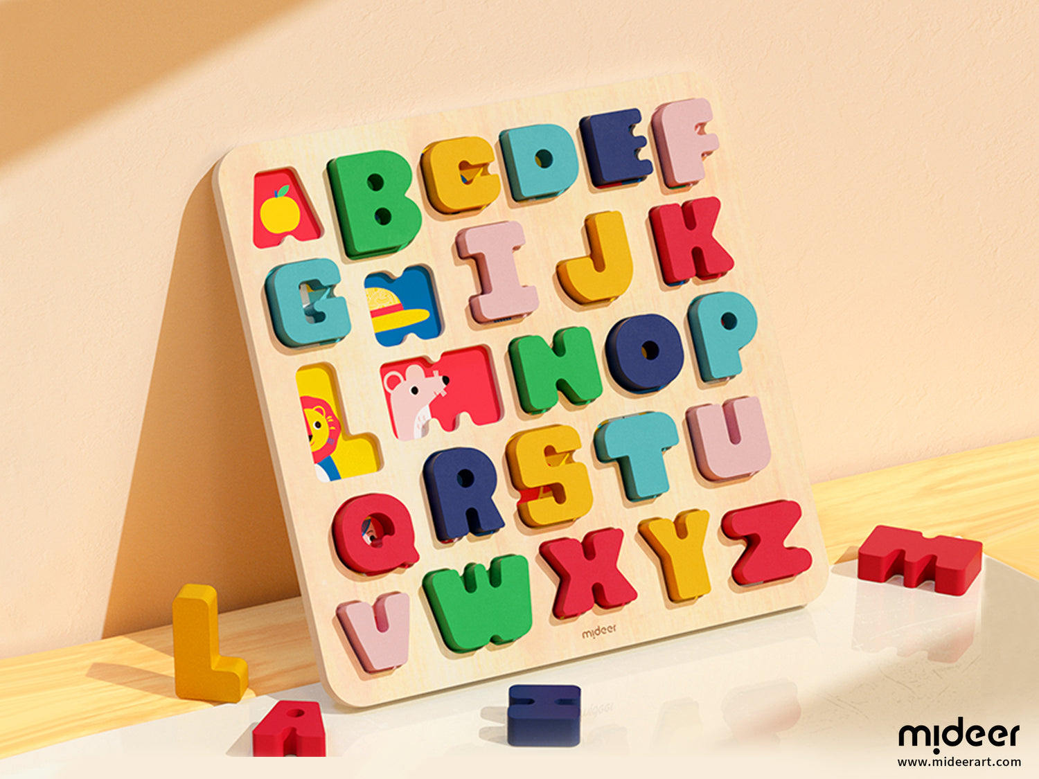 Early Learning Alphabet Puzzle: Interactive Wooden Peg Fun for Toddlers