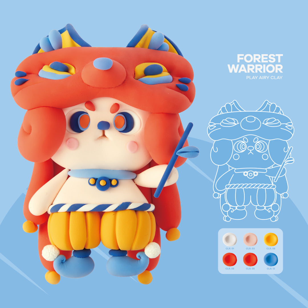 Airy Clay Forest Warrior: Fox