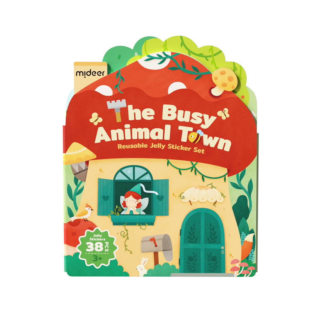 Reusable Jelly Sticker: The Busy Animal Town