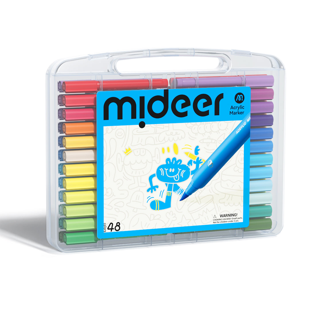 Acrylic Markers with Storage Box 48 Colors