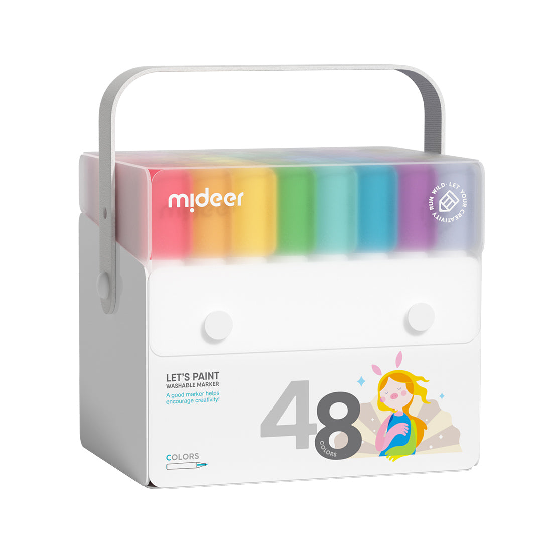 ¡Pintemos! Rotulador Lavable 48 Colores