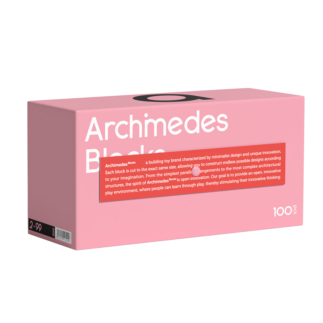 Archimedes Blöcke Rosa 100P