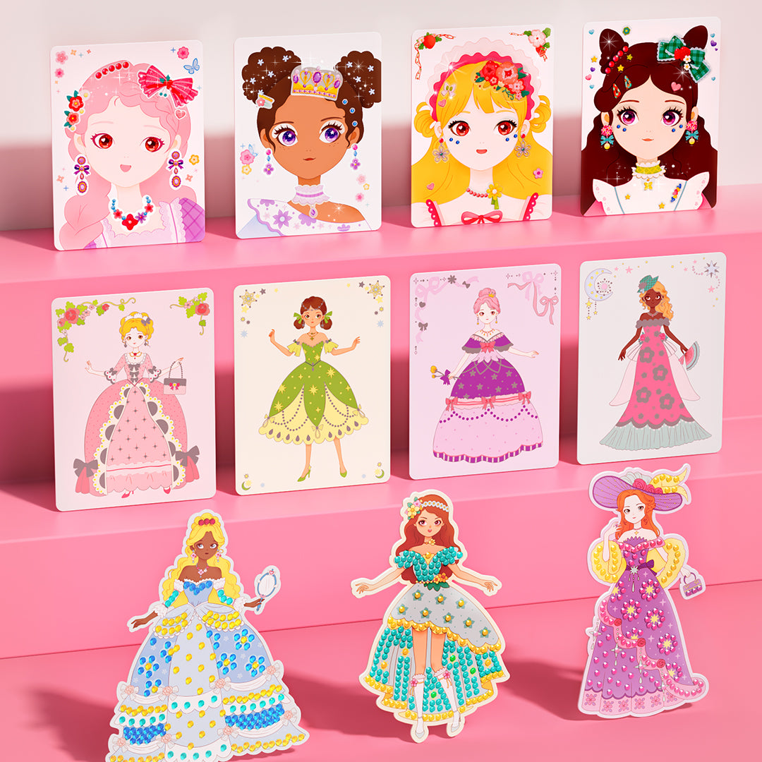 Set da gioco di vestire 3 in 1: trucco Princess Fantasy