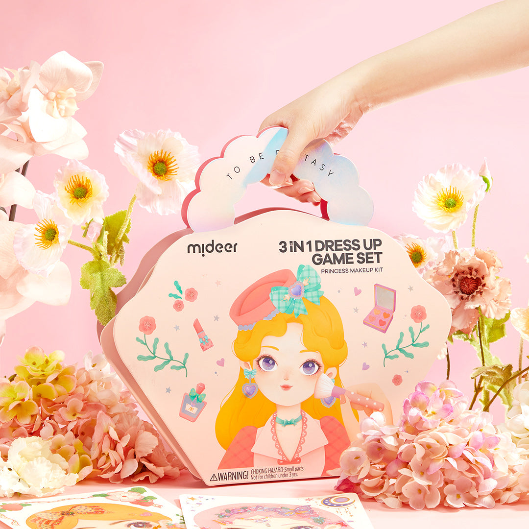Mideer 3-in-1 Princess Dress-Up & Makeup Set Gift Toy DIY Fantasy Play with Outfits & Gems Mideer 3-in-1 Princess Dress-Up & Makeup Set Gift Toy DIY Fantasy Play with Outfits & Gems