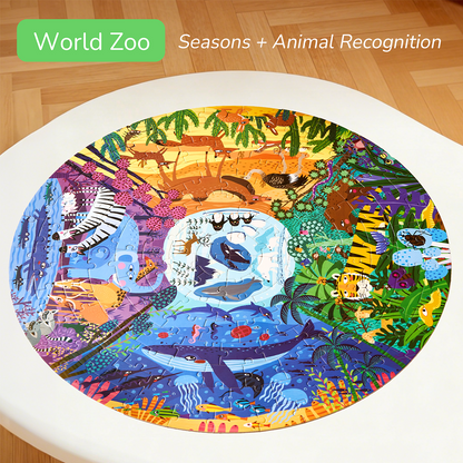 Panoramic Puzzle - Animals around the World 150PCS