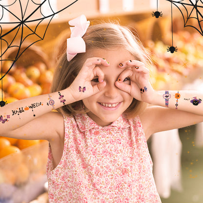 Halloween Dress Up Sticker Pack: Temporary Tattoos, Nail Stickers &amp; More 1000P