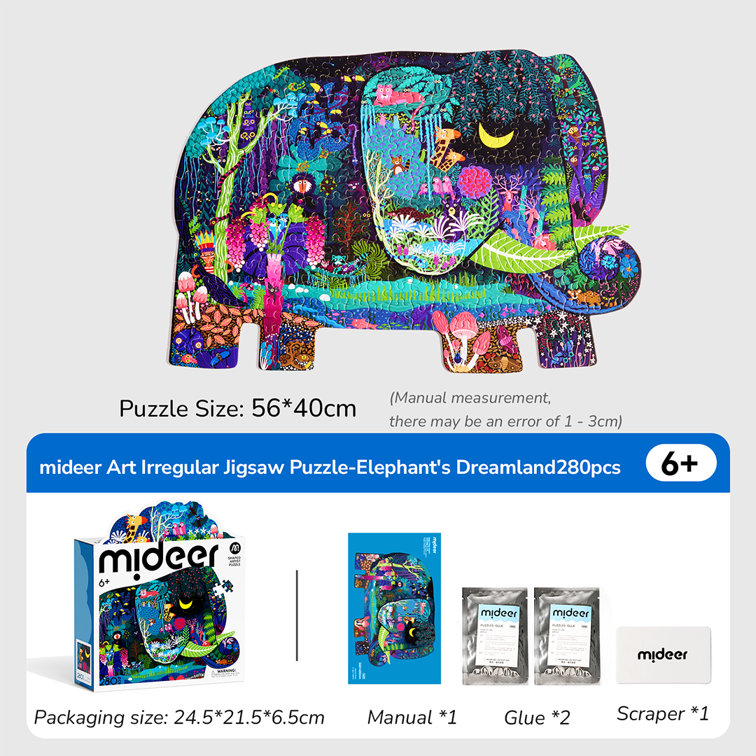 Shaped Artist Puzzle - Elephant Dream 280PCS