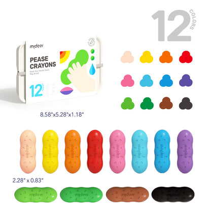 Pease Crayons 12 Colors