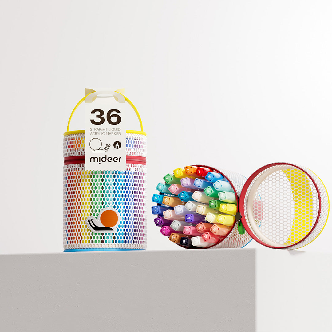 Straight Liquid Acrylic Marker - 36 Colors