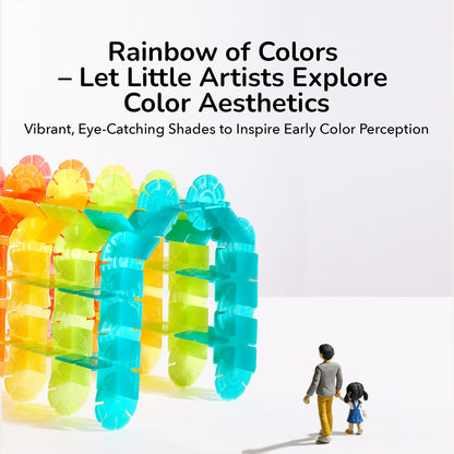 Translucent Color Snowflake Blocks-150pcs