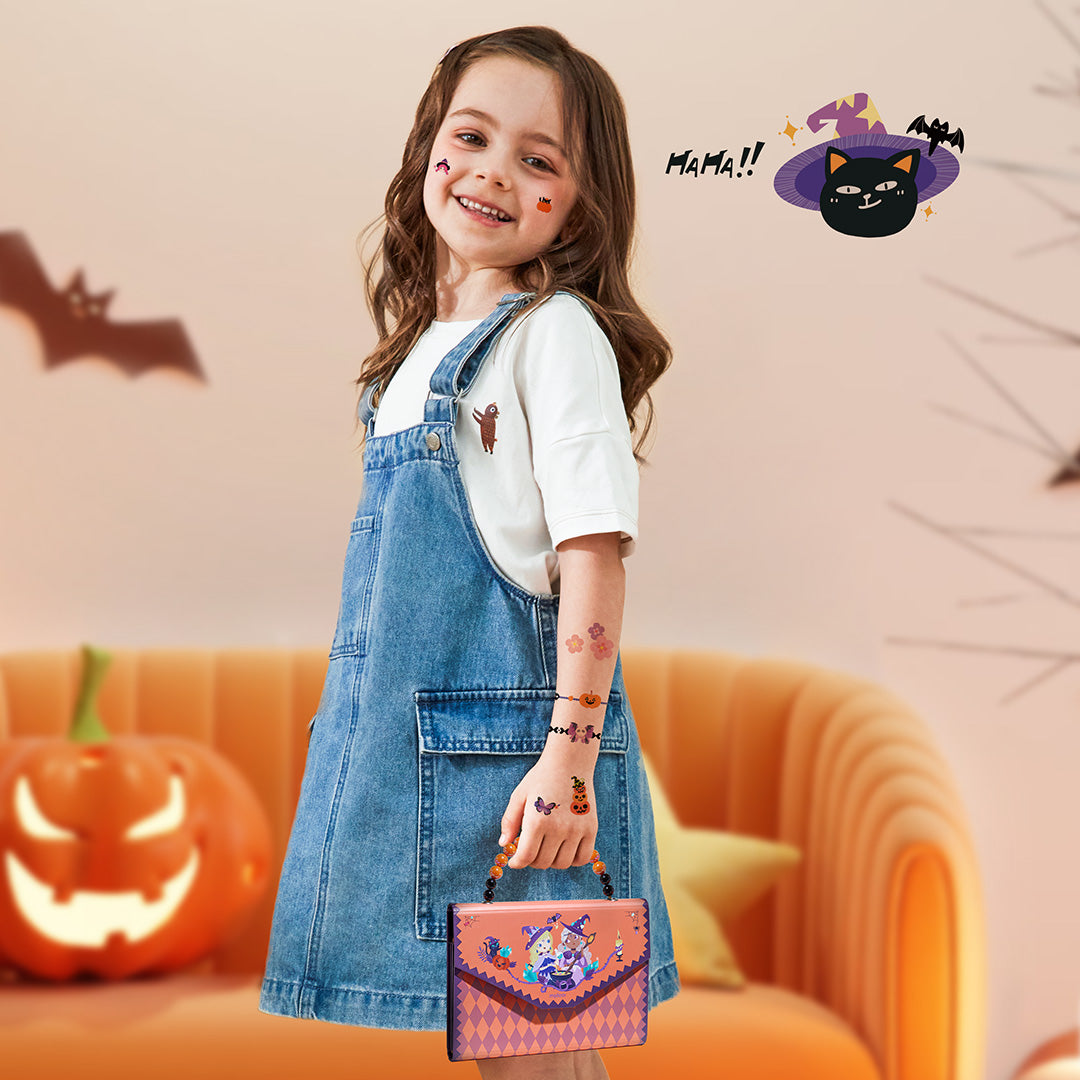 Halloween Dress Up Sticker Pack: Temporary Tattoos, Nail Stickers &amp; More 1000P