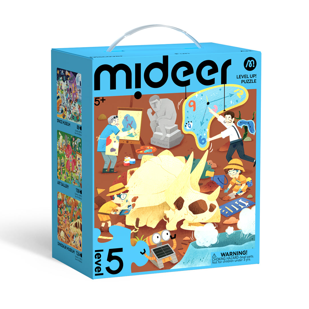 Level Up! Puzzles with Storage Bag - Level 5: Wonderful Museums 88P-126P