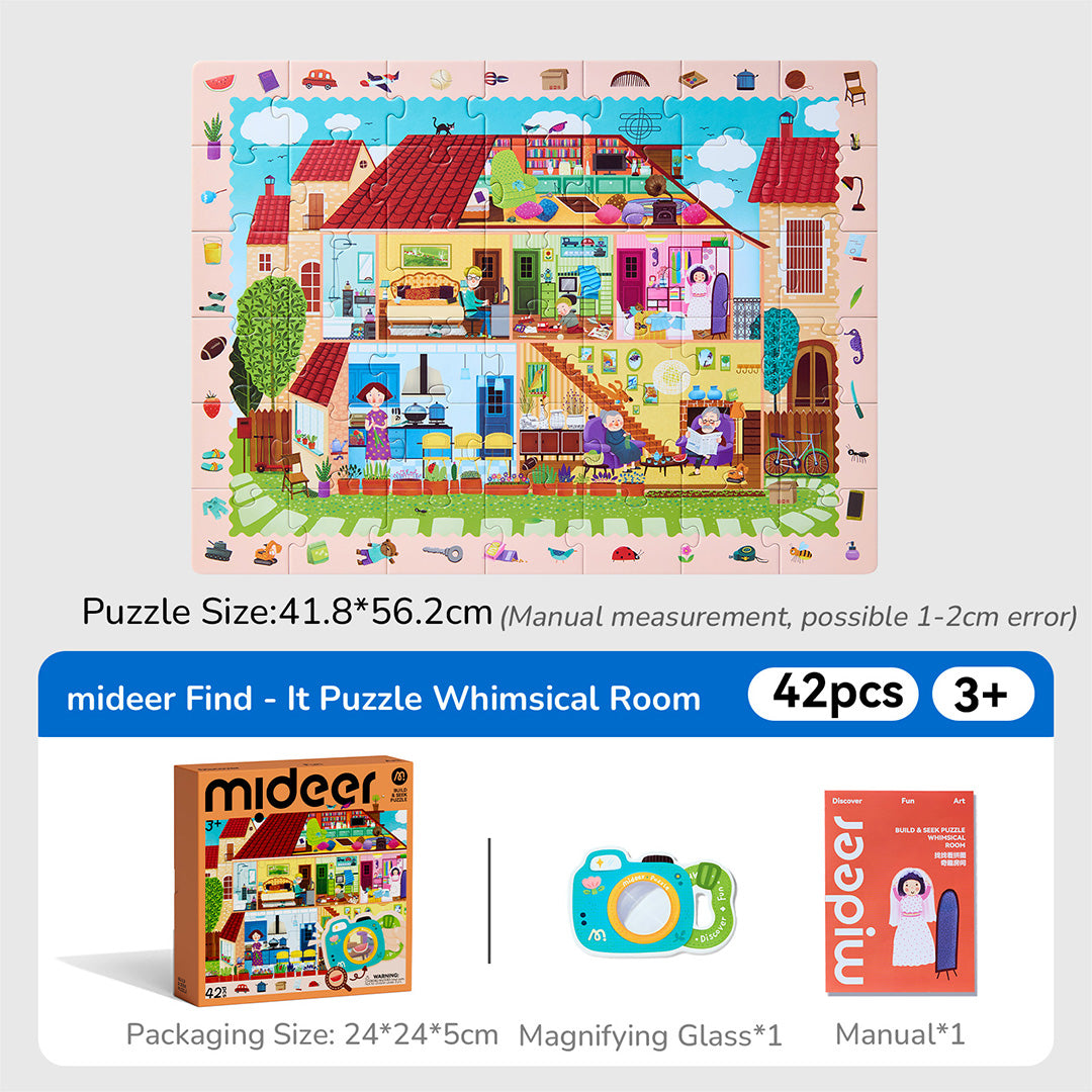 Build &amp; Seek Puzzle - Space Treasure Hunt 42PCS