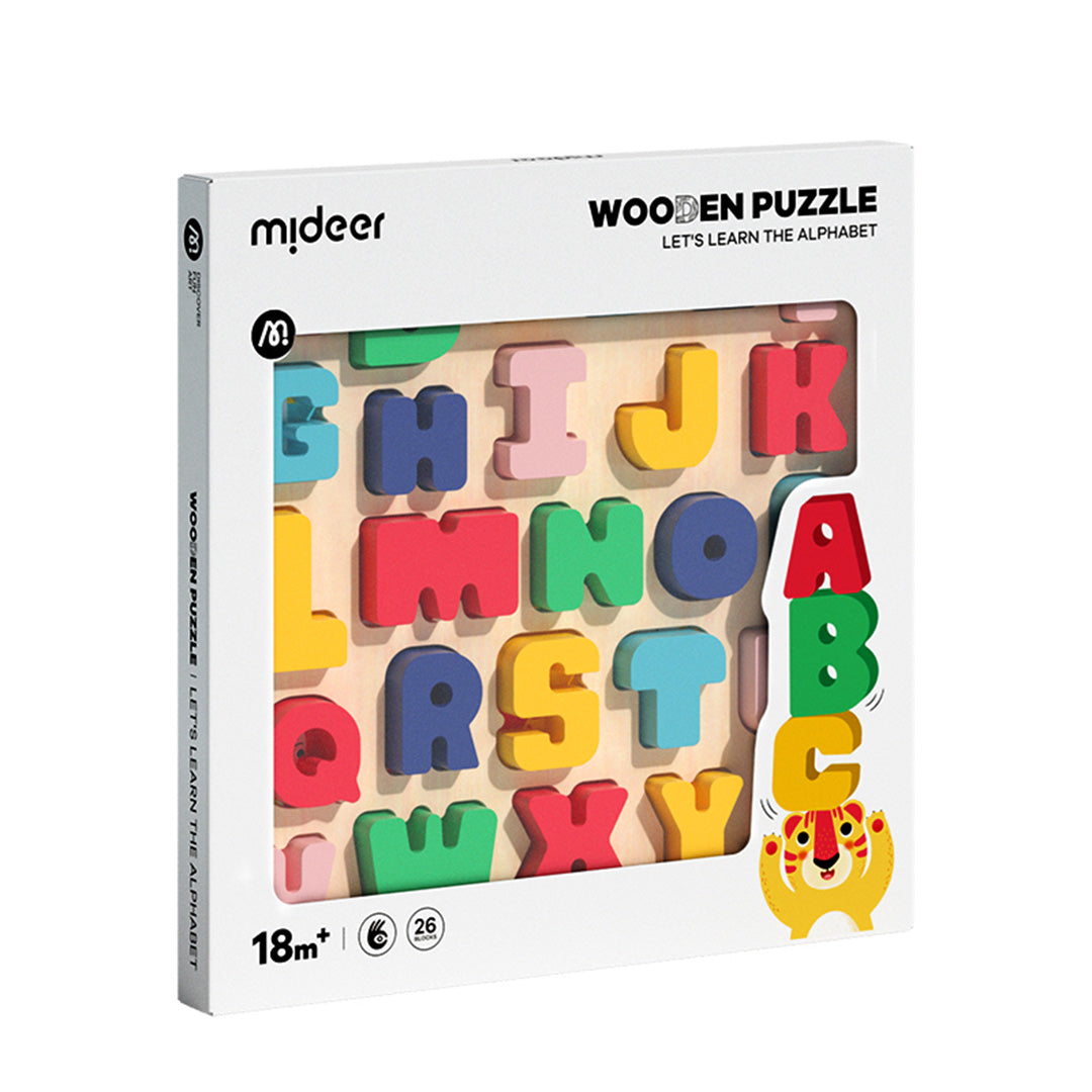 木製ペグパズル: アルファベット