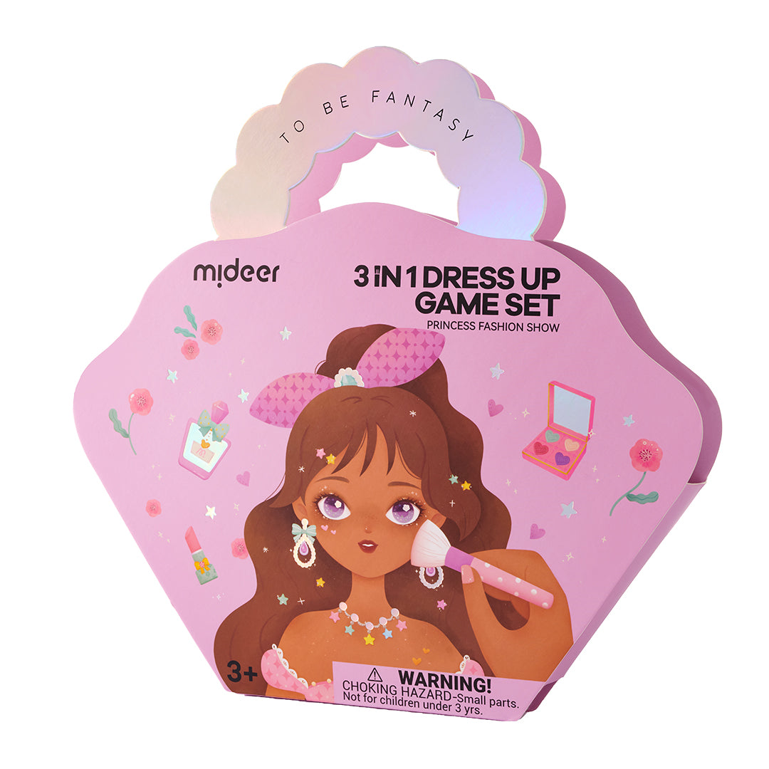 Set da gioco di vestire 3 in 1: trucco Princess Fantasy