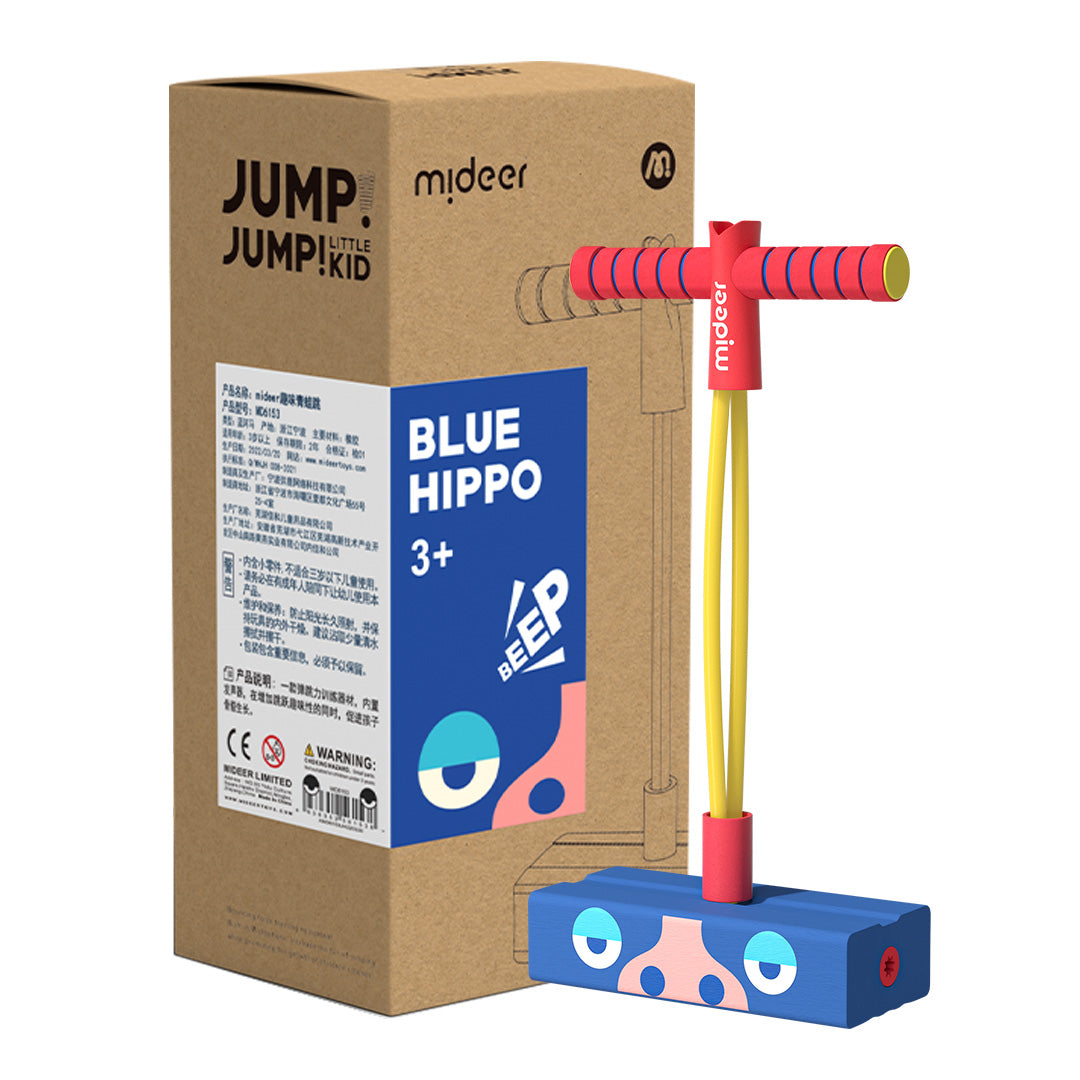 Blue Hippo Hopper Jump Toy | Fun & Safe Outdoor Toy for Kids – mideerart