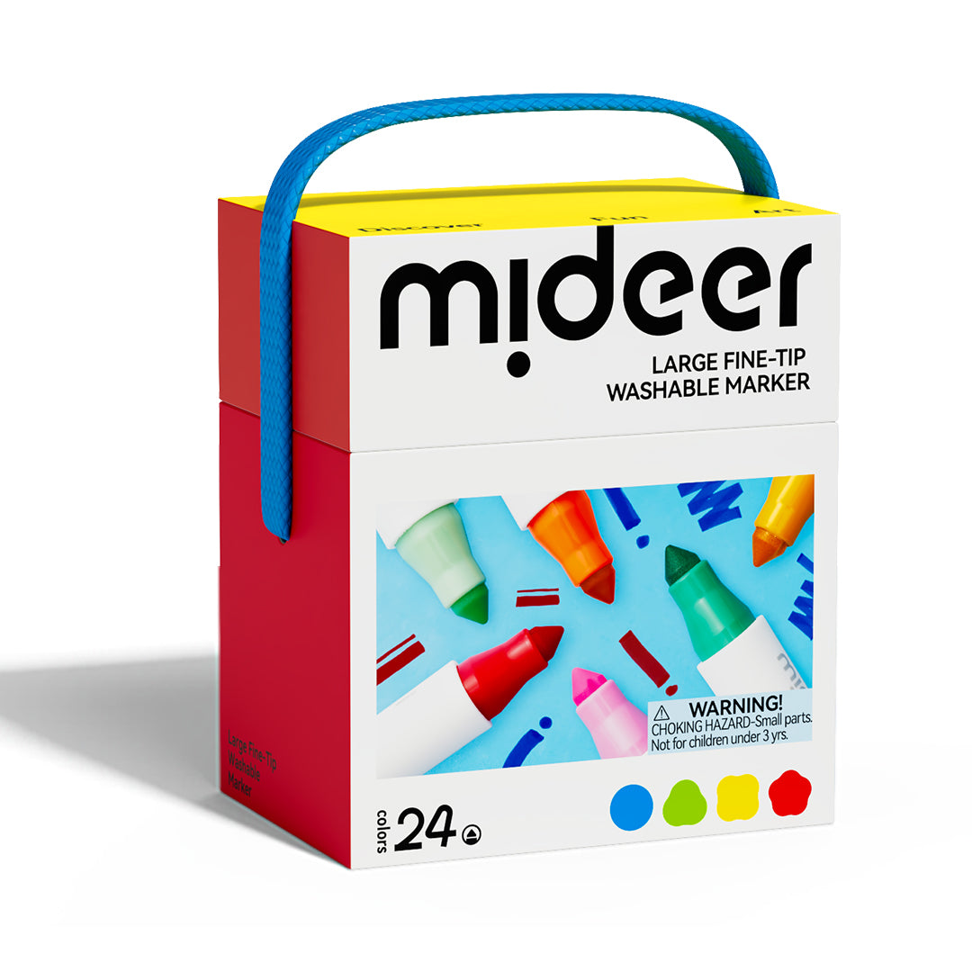 Large Fine-Tip Washable Marker 24 Colors