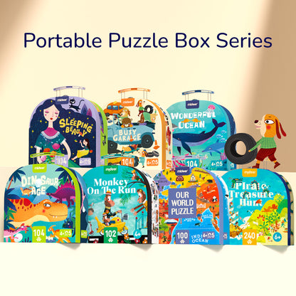 Portable Puzzle Box: Wonderful Ocean 104P
