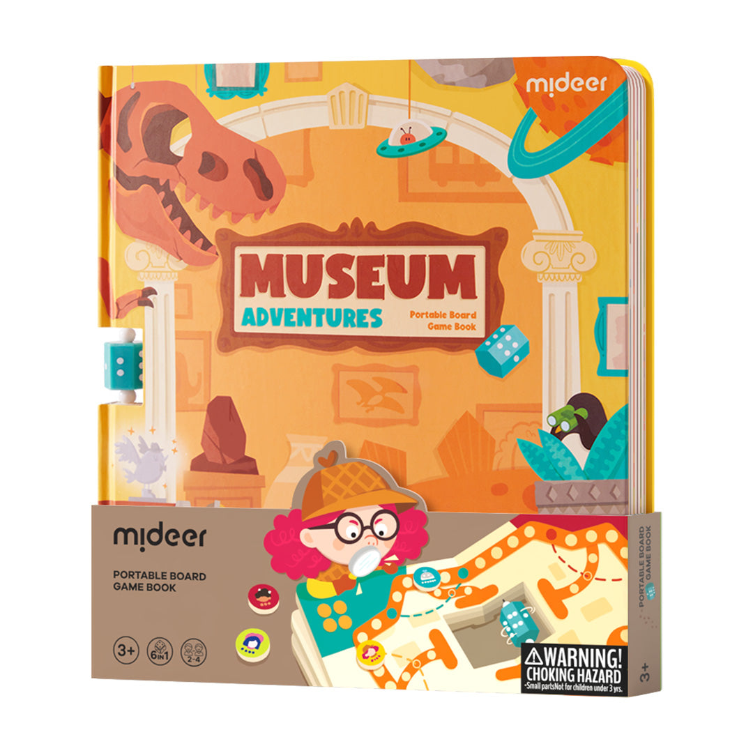 6-in-1 Portable Board Game Book: Museum Adventures