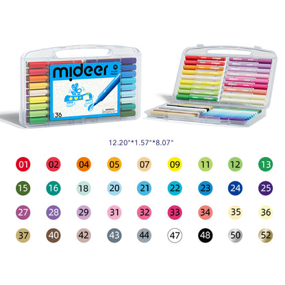 Acrylic Markers with Storage Box 36 Colors