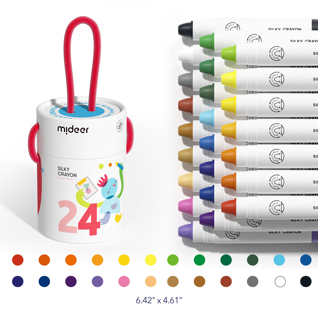 Crayón Sedoso 24 Colores