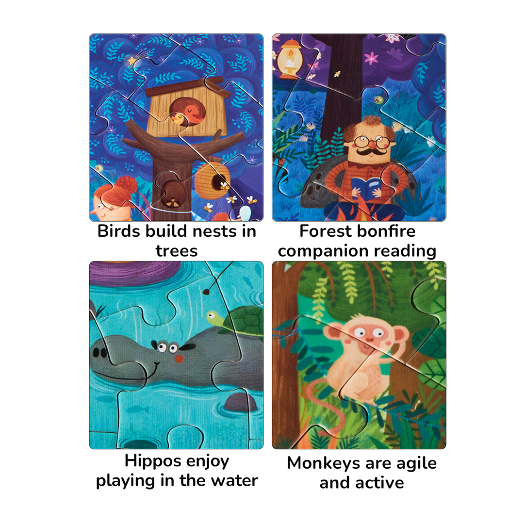 Panoramic Puzzle - A Day in the Forest 150PCS – mideerart Panoramic Puzzle - A Day in the Forest 150PCS – mideerart