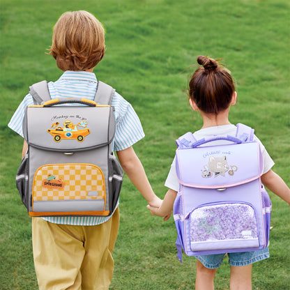 Spinecare Kids Backpack: Car Traveling