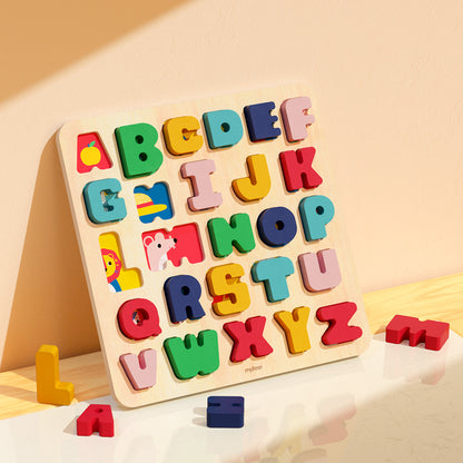Wooden Peg Puzzle: Alphabets