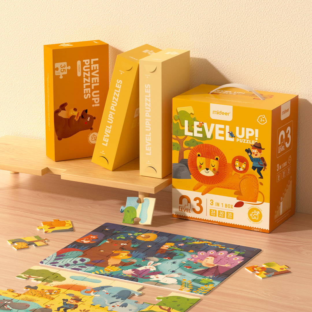 Sali di livello! Puzzle - Livello 3: Scenario naturale 24P-35P