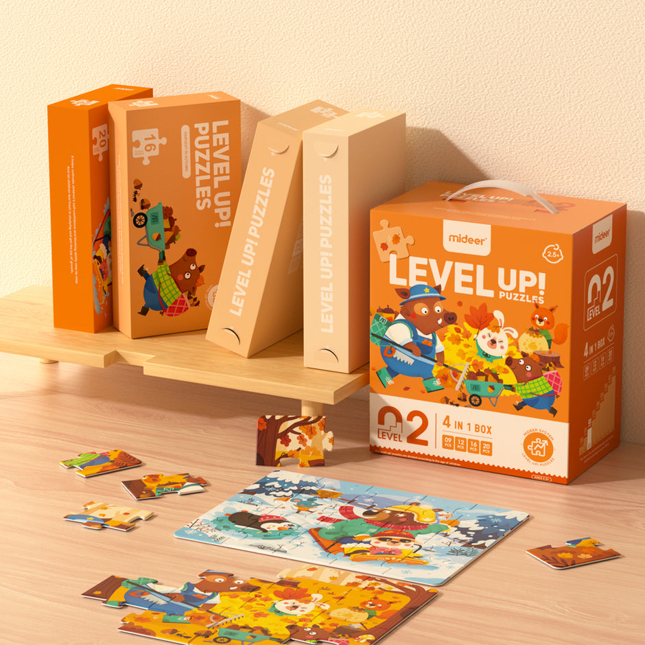 Level Up! Puzzles Fun & Educational Toys For Kids mideerart