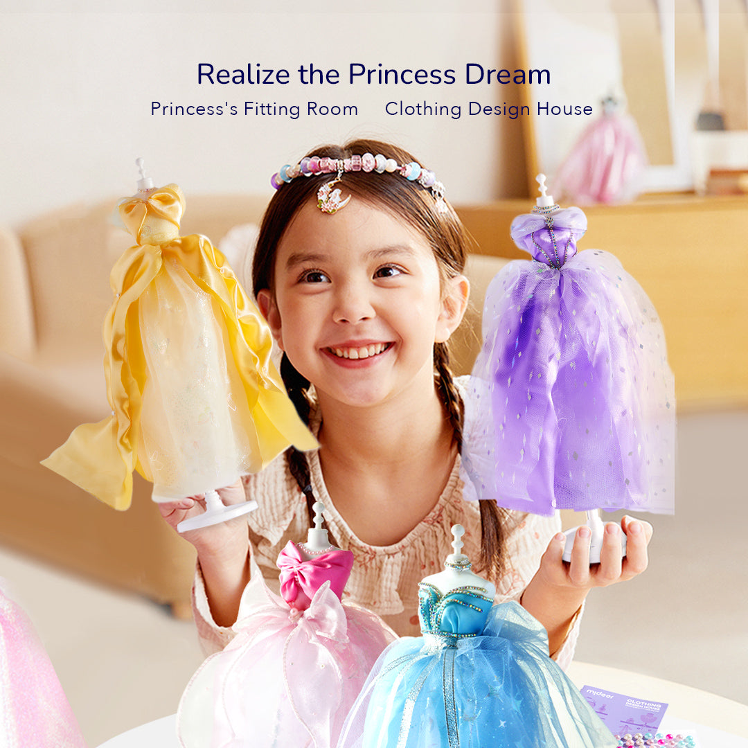 Casa de diseño de ropa: Probador de princesa azul